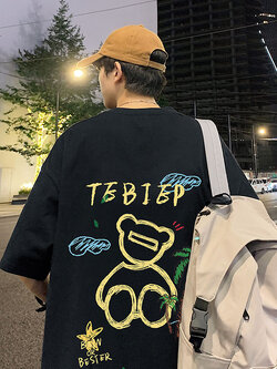 เสื้อยืดผู้ชายอ้วน M-5XL