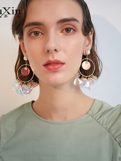 ตุ้มหู ต่างหู ต่างหูผู้หญิง By SuXin