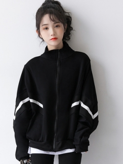 เสื้อกันหนาวเสื้อแจ็กเก็ต แบบมีซิป