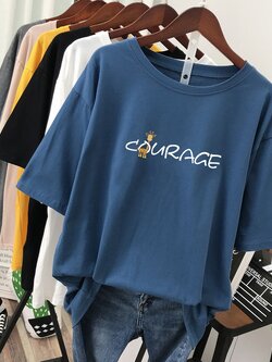 เสื้อยืดคอตตอน สกรีนลายน่ารัก มีหลากหลายสี ส่งฟรีทั่วไทย BY JIMIAO