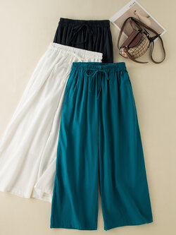 กางเกงผ้าลินิน กางเกงผ้าลินินหญิง กางเกงผ้าลินิน เอว ยางยืด