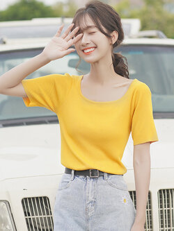 เสื้อผ้าวัยรุ่นเกาหลี เสื้อยืดวัยรุ่นผู้หญิง มีขนาด S M L XL