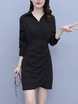 เดรสสีดำสุภาพ เรียบหรู ดูดี เหมาะกับทุกโอกาส | เดรสผู้หญิงแฟชั่นสุภาพ