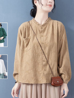 เสื้อลินิน เสื้อผ้าฝ้ายลินิน เสื้อเชิ้ตผ้าลินิน