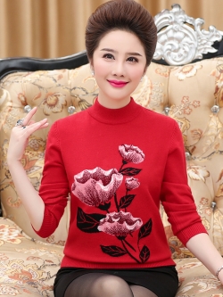 เสื้อกันหนาวไหมพรมผู้สูงวัย เสื้อกันหนาวไหมพรมคุณแม่ เสื้อกันหนาวไหมพรมวัยกลางคน สวยหรู ขายเสื้อผ้าแฟชั่นสุภาพสตรีวัยผู้ใหญ่