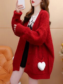 เสื้อไหมพรม เสื้อไหมพรมแขนยาว 38-44 นิ้ว ฟรีไซส์