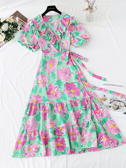 เดรสชีฟอง เดรสลายดอกไม้ Fairy House