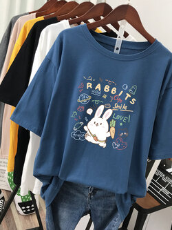 เสื้อยืดคอตตอน สกรีนลายน่ารัก มีหลากหลายสี ส่งฟรีทั่วไทย BY JIMIAO