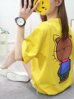 เสื้อยืดสีเหลือง เสื้อยืดสีเหลืองสวยๆ เสื้อยืดสีเหลืองผู้หญิง จัดส่งฟรีทั่วประเทศไทย