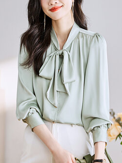 เสื้อเชิ้ตผู้หญิงแขนยาว เสื้อเชิ้ตผู้หญิงใส่ทํางาน 390 บาทต่อชิ้น ฟรีค่าจัดส่ง