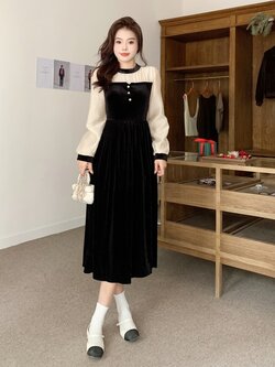 เดรสสาวอวบ มีไซส์ L-4XLอกเสื้อ 38-47 นิ้ว ใส่ได้ทั้งสาวหุ่นดีน่ารักจนถึงสาวอวบพลัสไซส์ จัดส่งฟรี! ทักแชทสั่งซื้อ