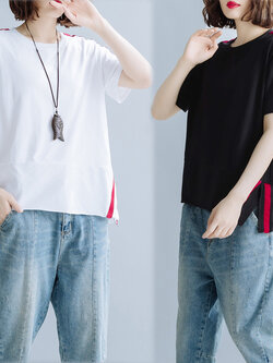 เสื้อผ้าฝ้าย เสื้อผ้าลินิน สไตล์ฤดูร้อน BY Lian Zhi Cotton and linen art สไตล์VINTAGE มีขนาดไซส์อกประมาณ 35-40 นิ้ว