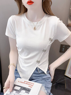 เสื้อยืดวัยรุ่นน่ารักๆ เสื้อวัยรุ่นแขนสั้น เสื้อผ้าวัยรุ่นเกาหลี แบรนด์ Wiyike