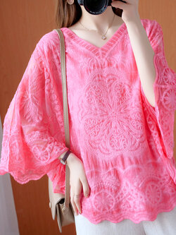 เสื้อผ้าฝ้ายสไตล์วินเทจ ใส่ตั้งแต่สาวผอม-สาวอวบ น้ำหนักตัว50-90 กิโลกรัม Meimei plus size