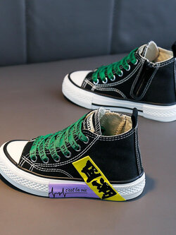 รองเท้าผ้าใบเด็ก รองเท้ากีฬาเด็ก รองเท้าผ้าใบเด็กแนวสปอร์ท