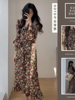 เดรสแขนสั้นมีไซส์L-4XLอก38-47นิ้ว