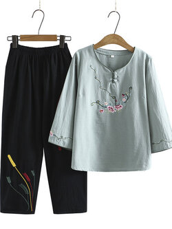 เสื้อลินินสไตล์ผู้ใหญ่ เสื้อคุณแม่ เสื้อผู้ใหญ่ แบรนด์ LININ