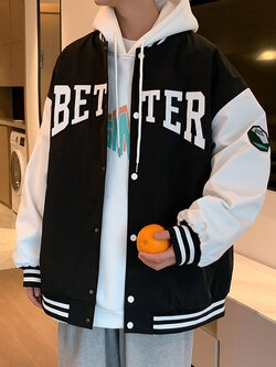 เสื้อแจ็คเก็ตเบสบอล เสื้อคลุม เสื้อแขนยาวสไตล์เกาหลี