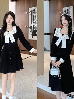 เดรสสาวอวบ มีไซส์ L-4XLอกเสื้อ 38-47 นิ้ว ใส่ได้ทั้งสาวหุ่นดีน่ารักจนถึงสาวอวบพลัสไซส์ จัดส่งฟรี! ทักแชทสั่งซื้อ