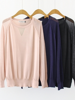 เสื้อกันหนาวคนอ้วน เสื้อกันหนาวสาวอ้วน เสื้อกันหนาวคนอวบ เสื้อกันหนาวแขนยาวสำหรับสาวอวบ อ้วน