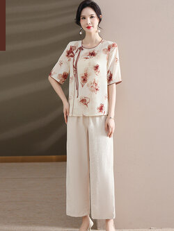 เสื้อผ้าคุณแม่วัย 60 เสื้อคนแก่ผู้หญิงวัย60