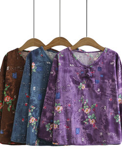 เสื้อลินินสไตล์ผู้ใหญ่ เสื้อคุณแม่ เสื้อผู้ใหญ่ แบรนด์ LININ