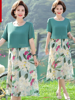 เดรสวัยผู้ใหญ่40-60ปี เดรสคุณแม่ ชุดเดรสทำงานวัยผู้ใหญ่ แบรนด์ MAMA DRESS