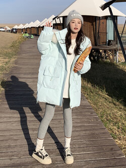 เสื้อโค้ท เสื้อโค้ทกันหนาว เสื้อโค้ทใส่เที่ยวต่างประเทศ ยี่ห้อ: Qianziqian