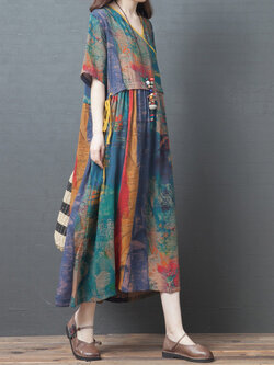 เสื้อผ้าฝ้าย เสื้อผ้าลินิน สไตล์ฤดูร้อน BY Lian Zhi Cotton and linen art สไตล์VINTAGE มีขนาดไซส์อกประมาณ 35-40 นิ้ว