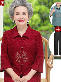 เสื้อคุณยาย เสื้อผู้วัยอายุ60-70ปี มีขนาด L-4XL(อกประมาณ35-45นิ้ว)