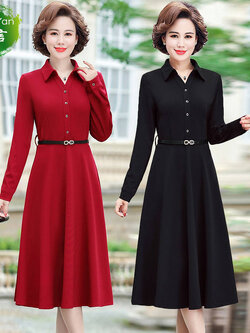 เดรสวัยผู้ใหญ่40-60ปีเดรสคุณแม่