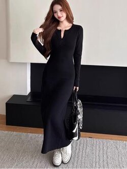 เดรสสีดำสุภาพ เรียบหรู ดูดี เหมาะกับทุกโอกาส | เดรสผู้หญิงแฟชั่นสุภาพ