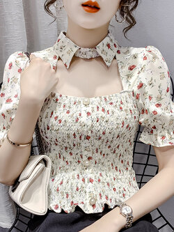 เสื้อเชิ้ตผู้หญิงใส่ทํางาน 390 บาทต่อชิ้น ฟรีค่าจัดส่ง
