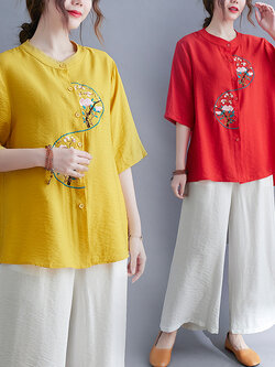 เสื้อลินิน เสื้อผ้าฝ้ายลินิน เสื้อเชิ้ตผ้าลินิน