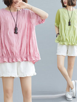 เสื้อผ้าฝ้ายสไตล์วินเทจ ใส่ตั้งแต่สาวผอม-สาวอวบ น้ำหนักตัว50-90 กิโลกรัม By Meimei plus size