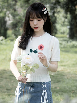 เสื้อผ้าวัยรุ่นเกาหลี เสื้อยืดวัยรุ่นผู้หญิง มีขนาด S M L XL