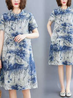 เสื้อผ้าฝ้าย เสื้อผ้าลินิน สไตล์ฤดูร้อน BY Lian Zhi Cotton and linen art สไตล์VINTAGE มีขนาดไซส์อกประมาณ 35-40 นิ้ว