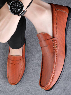 รองเท้าหนังผู้ชาย มีไซส์39-44 รองเท้าโลฟเฟอร์ชาย Slip-On Shoes