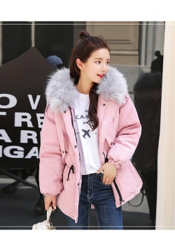 เสื้อกันหนาวฮู้ดดี้ แต่งเฟอร์หนาฟู งานเกรดดีเหมือนแบบ บุนวมหนา อุ่นมาก หิมะก็เอาอยู่ (ถอดขนถอดฮู้ดได้) ชมพูฮู้ดเทา