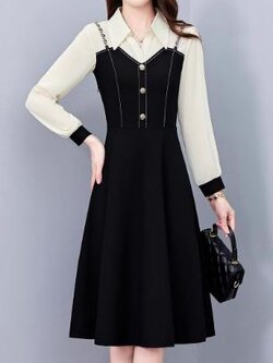 เดรสสีดำสุภาพ เรียบหรู ดูดี เหมาะกับทุกโอกาส | เดรสผู้หญิงแฟชั่นสุภาพ