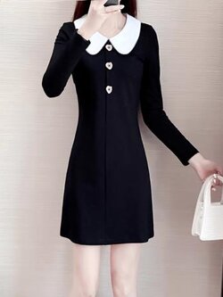 เดรสสีดำสุภาพ เรียบหรู ดูดี เหมาะกับทุกโอกาส | เดรสผู้หญิงแฟชั่นสุภาพ