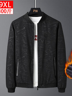 เสื้อคลุมแจ็คเก็ต เสื้อกันหนาวคนอ้วน M-8XL