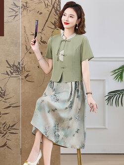 เสื้อผ้าคุณแม่วัย 60 เสื้อคนแก่ผู้หญิงวัย60