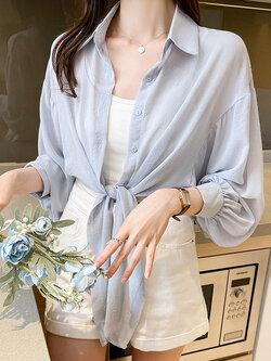 เสื้อลูกไม้ แขนสั้น