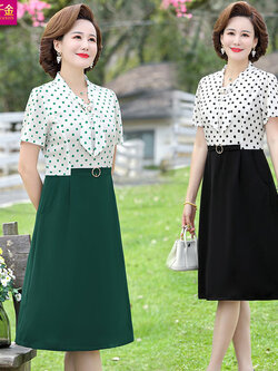 เดรสวัยผู้ใหญ่40-60ปี เดรสคุณแม่ ชุดเดรสทำงานวัยผู้ใหญ่ แบรนด์ MAMA DRESS