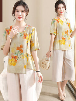 เสื้อผ้าคุณแม่วัย 60 เสื้อคนแก่ผู้หญิงวัย60