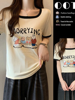 เสื้อยืดคนอ้วนแบบโอเวอร์ไซส์แบบ ulzzang fashion สนใจทักแชท