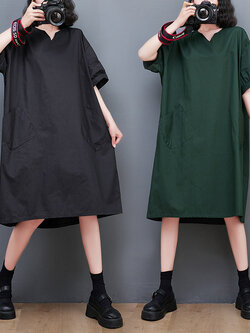 เสื้อทีเชิ้ตคนอ้วนผู้หญิงสไตล์คอตตอนลินินมีไซต์อก 47-48 นิ้ว