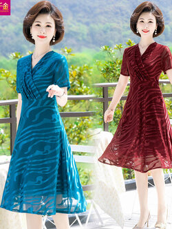 เดรสวัยผู้ใหญ่40-60ปี เดรสคุณแม่ ชุดเดรสทำงานวัยผู้ใหญ่ แบรนด์ MAMA DRESS