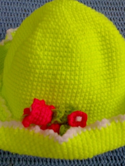 หมวกโครเชต์เขียว